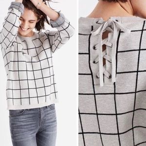 MADEWELL Windowpane Sweater